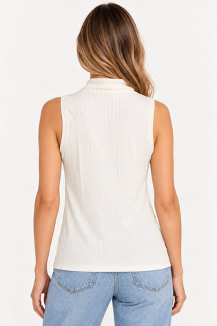 Off | Blusa Gola Canelada Anne — costas
