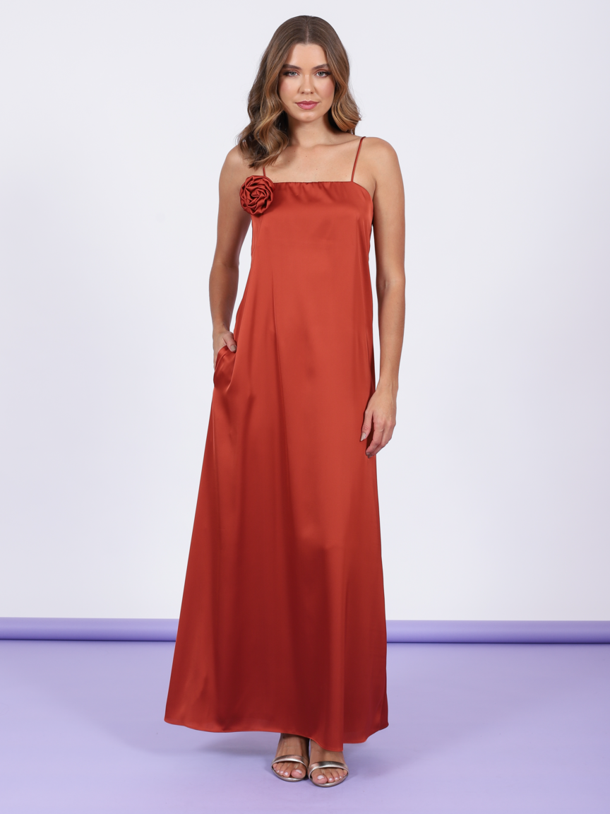 VESTIDO CETIM ELEGANCIA 383623 SKENN Imagem secundária do produto