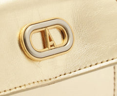 CARTEIRA PEQUENA DIVISÓRIAS ENVELOPE DOURADA C 46018 1717 0004 ANACAPRI