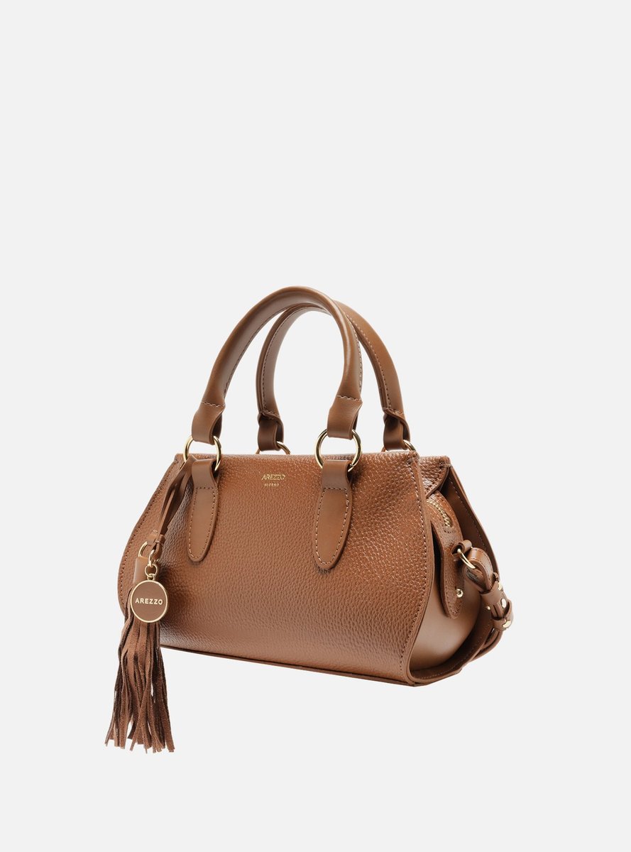 BOLSA TOTE CARAMELO MÉDIA BAG CHARM DUPLO A 50021 0967 0002 AREZZO Imagem secundária do produto