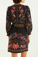 VESTIDO CURTO TRANSP FLORAL BELLE 342631 FARM RIO