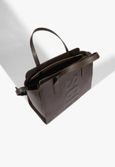 BOLSA TOTE MÉDIA TASSY MARROM S 50015 0512 0053 SCHUTZ