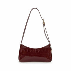 BOLSA AYLA COURO CROCO VINHO S 50021 0012 0004 SCHUTZ