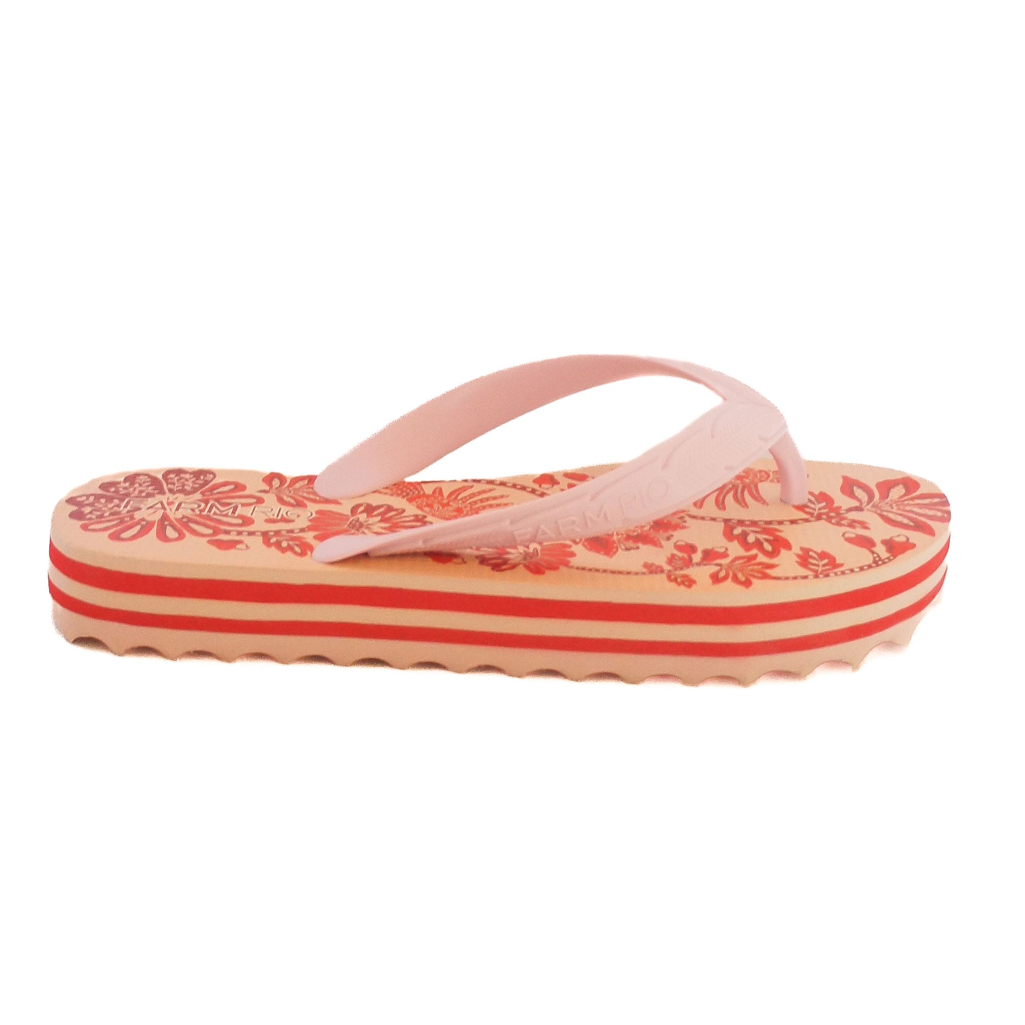 CHINELO DE DEDO BRANCO FLORES VERMELHAS J 10060 0021 0001 FARM SHOES Imagem secundária do produto