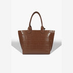 BOLSA SHOPPING NAY CROCO MARROM S 50015 0839 0003 SCHUTZ