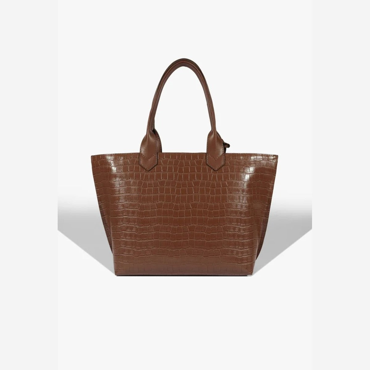 BOLSA SHOPPING NAY CROCO MARROM S 50015 0839 0003 SCHUTZ