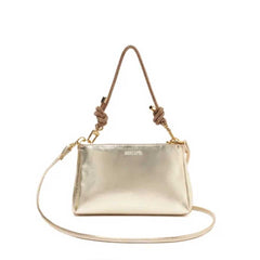 BOLSA TIRACOLO PEQUENA ALÇA STRASS DOURADA C 50016 0559 0006 ANACAPRI