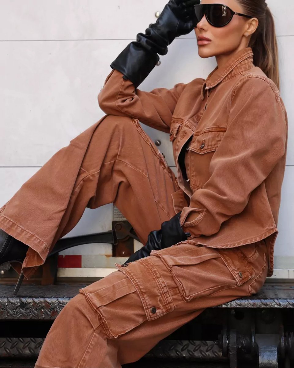 Calça Feminina Alcance ref. JEANS CARGO - VintedoisK