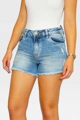 SHORTS JEANS CINT ALTA 35484 REVANCHE