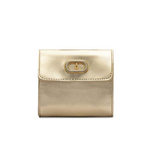 CARTEIRA PEQUENA DIVISÓRIAS ENVELOPE DOURADA C 46018 1717 0004 ANACAPRI