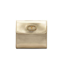 CARTEIRA PEQUENA DIVISÓRIAS ENVELOPE DOURADA C 46018 1717 0004 ANACAPRI