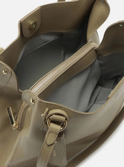 BOLSA HOBO BEGE GRANDE BAG CHARM TAG A 50021 0963 0002 AREZZO