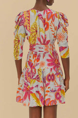 VESTIDO CURTO FLORESTA DE SONHO 337548 FARM RIO