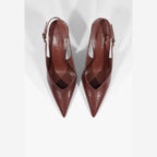 SCARPIN SLINGBACK SIENA COURO MARROM S 22484 0004 0020 SCHUTZ