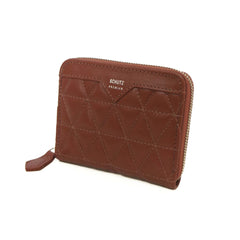 CARTEIRA MEDIA COURO MATELASSE MARROM ESCURO S 46058 0160 0052 SCHUTZ