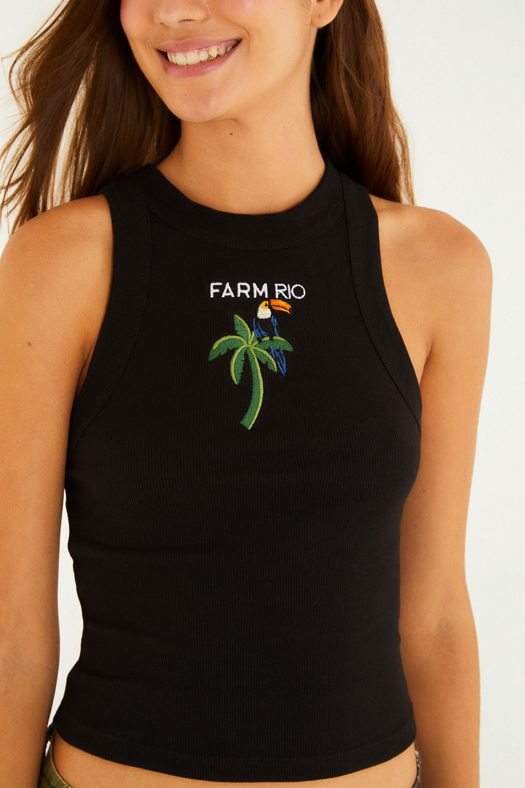 Blusa Feminina Farm rio ref. BLUSA REGATA - VintedoisK
