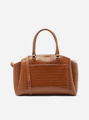 BOLSA TOTE MARROM CROCO GRANDE TEXTURA A 50021 0893 0004 AREZZO