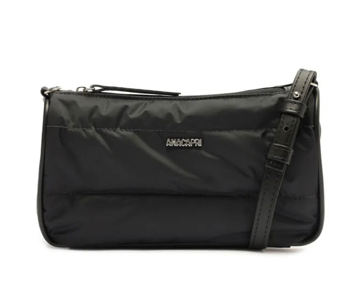 BOLSA TIRACOLO MÉDIA PUFFER PRETA C 50001 0196 0001 ANACAPRI