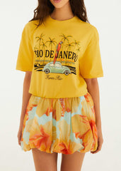 BLUSA T-SHIRT MEDIA BRASILEIRINHO 357722 FARM RIO