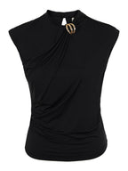 Blusa detalhes begonia Skenn tons rosados, frente feminina