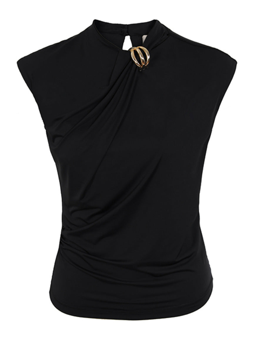 Blusa detalhes begonia Skenn tons rosados, frente feminina