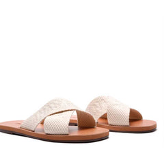 RASTEIRA TIRAS CRUZADAS GORGURÃO LOGO BEGE C 30244 0008 0001 ANACAPRI