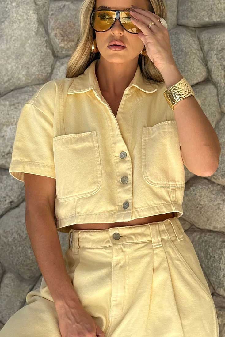 BLUSA CROPPED JEANS AZZURRA 9837027 ALCANCE