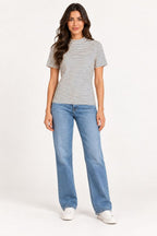 Blusa Listrada Com Gola B8736 Coqueta - foto 1