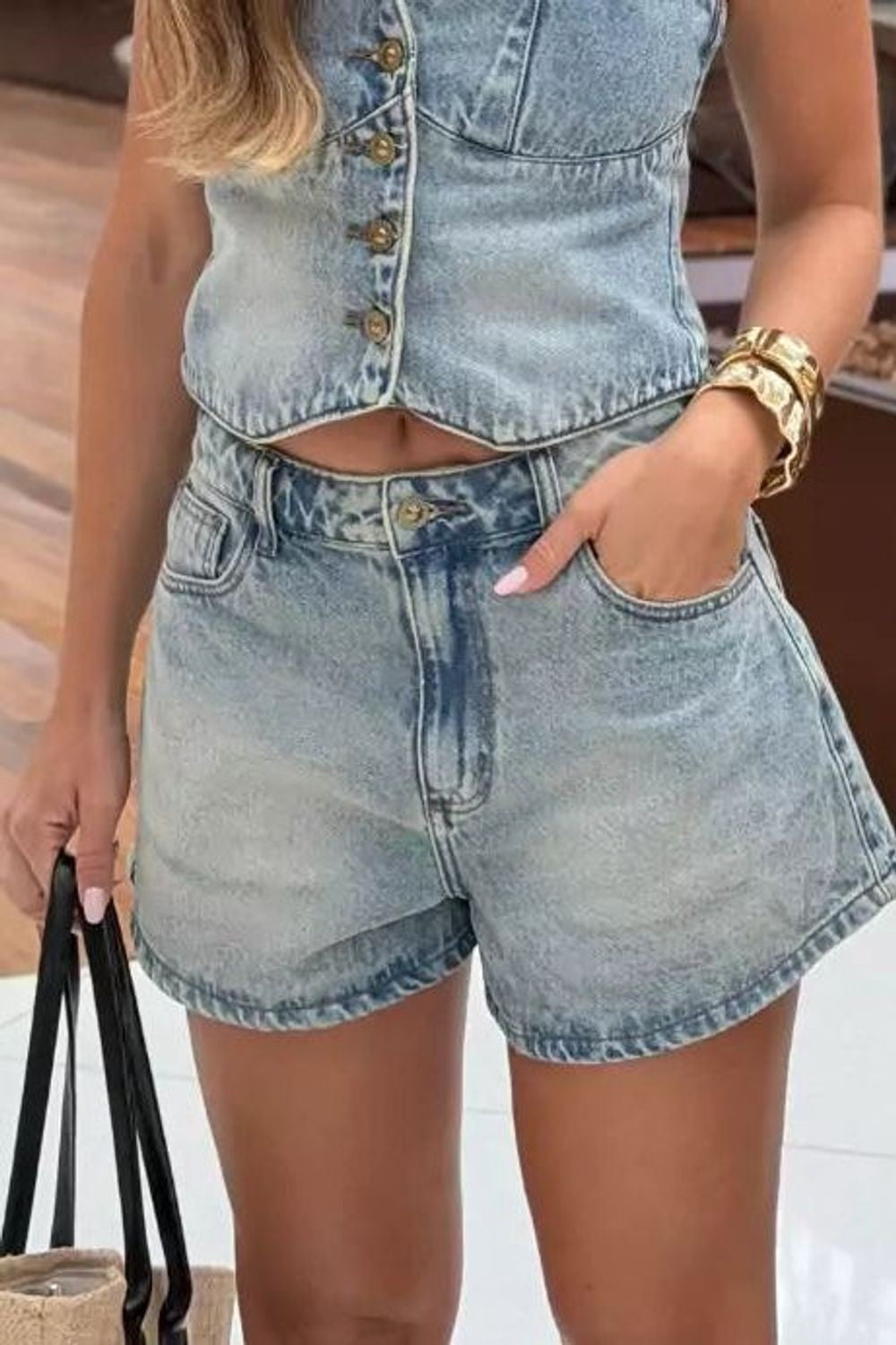  Feminino Alcance ref. SHORT JEANS - VintedoisK