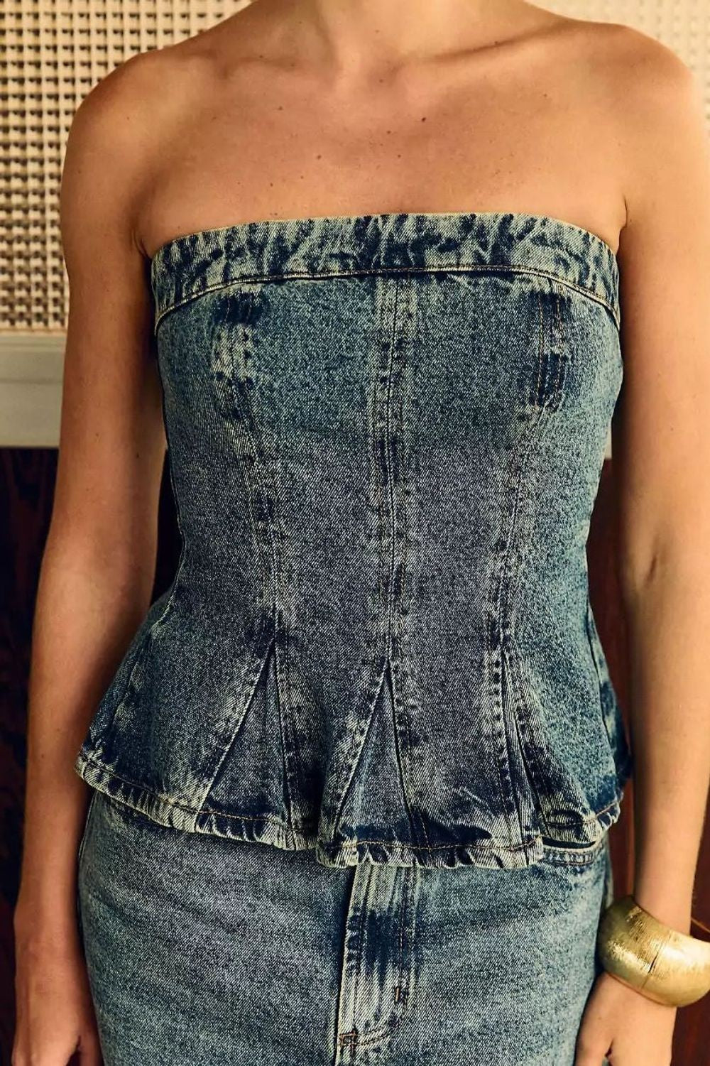 Blusa Feminina Alcance ref. JEANS RECORTES - VintedoisK