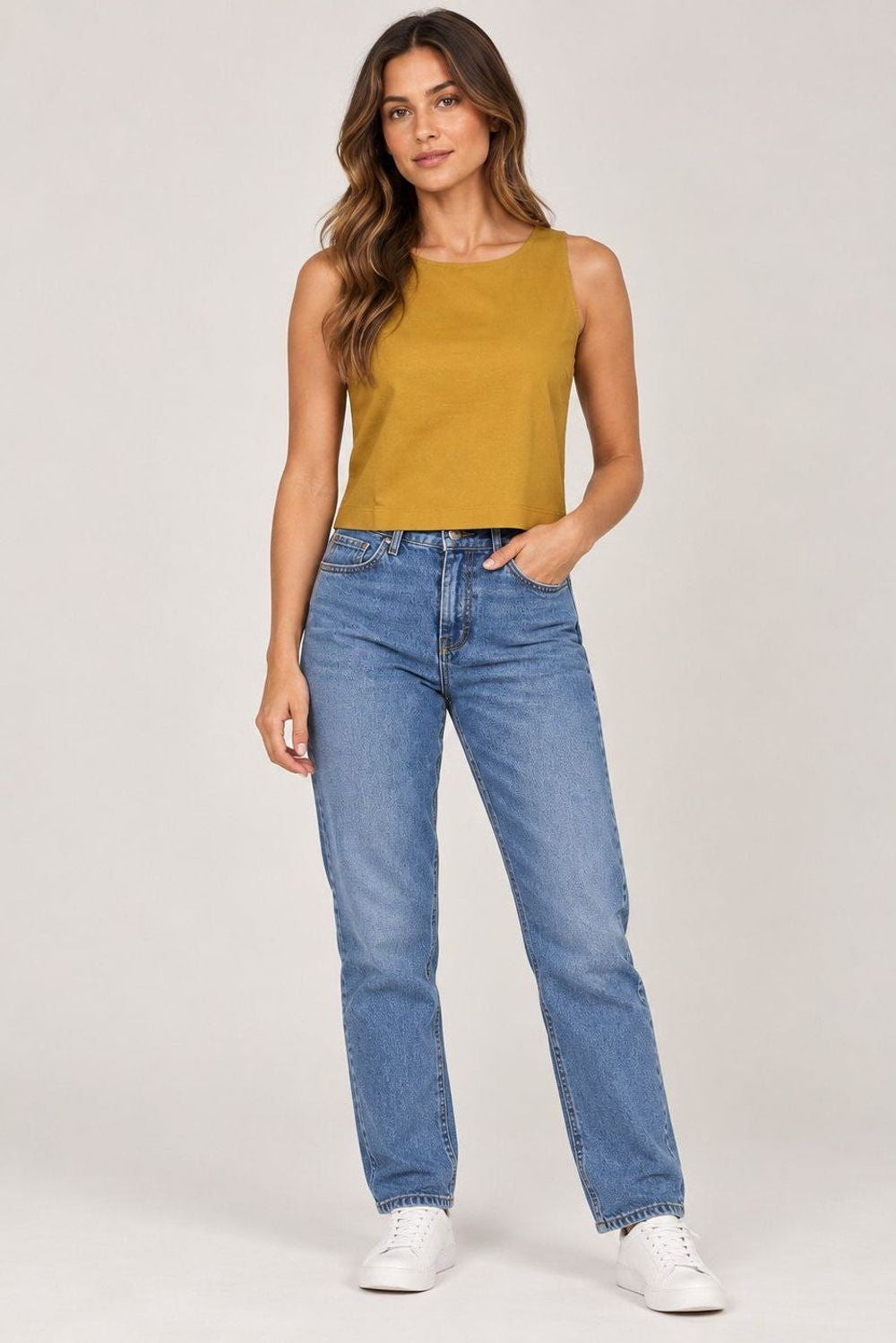 BLUSA CROPPED LISO 107852 CACAY