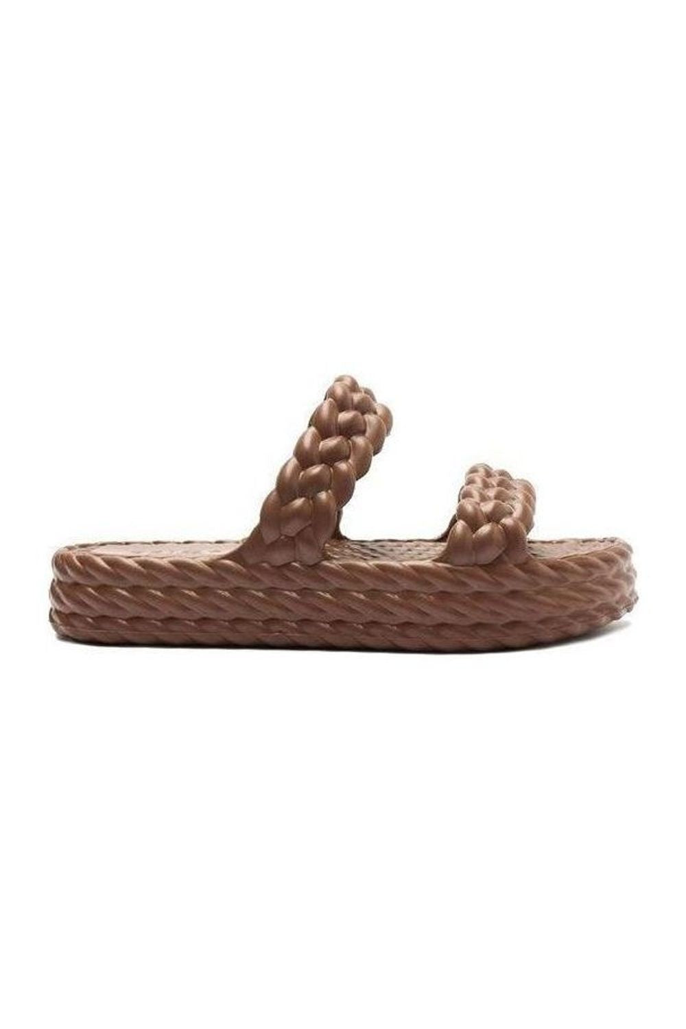 Sandália Feminina BRIZZA ref. MARROM FLATFORM - VintedoisK Imagem principal do produto