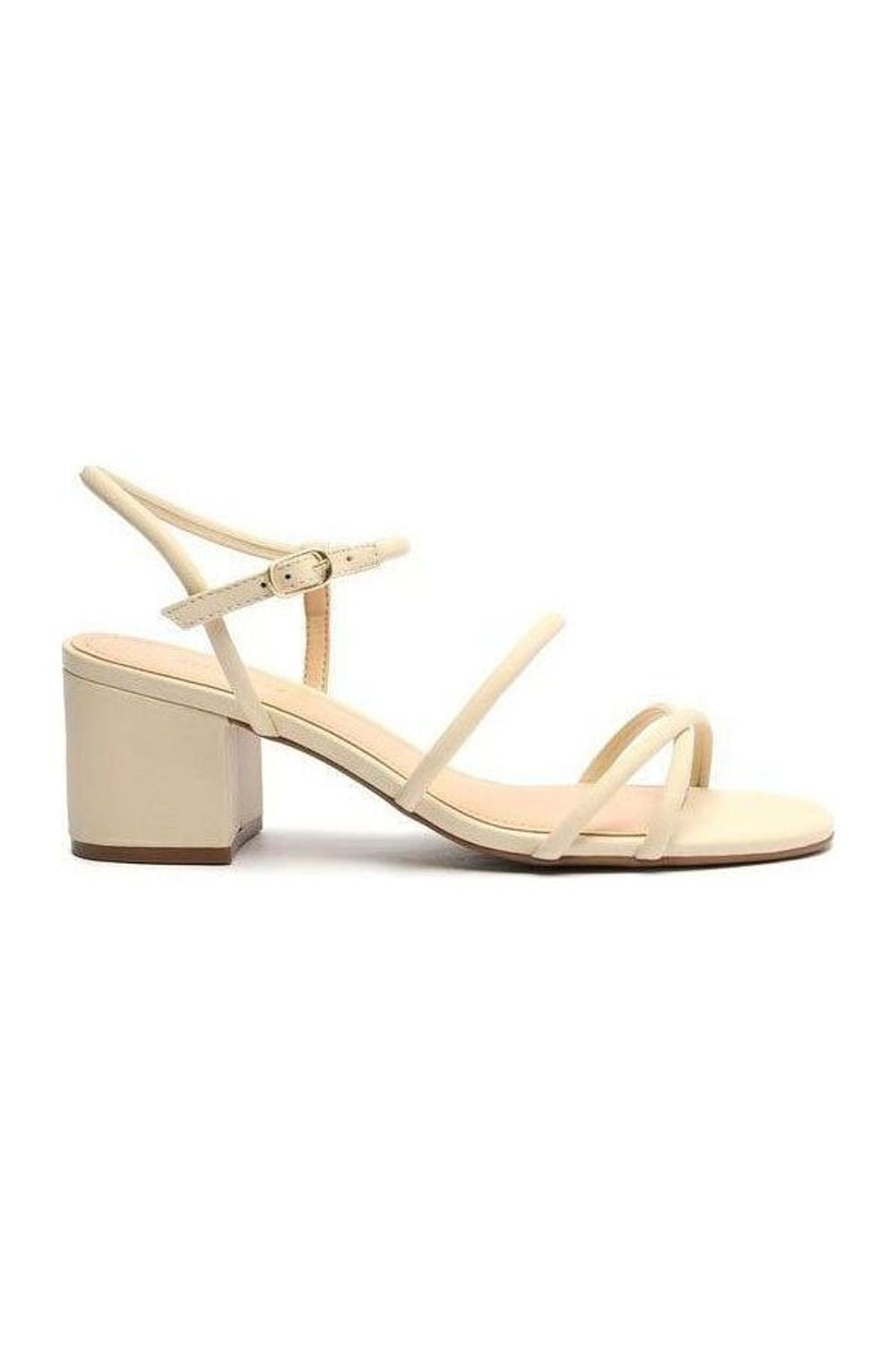 Sandália Feminina AREZZO ref. OFF-WHITE SALTO - VintedoisK Imagem principal do produto