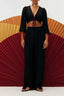 Blusa cropped tunel manga feminina Cacay, vista frontal em tom claro