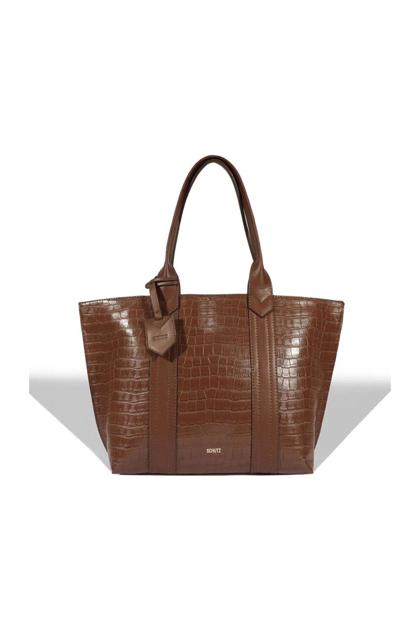 BOLSA SHOPPING NAY CROCO MARROM S 50015 0839 0003 SCHUTZ Imagem principal do produto