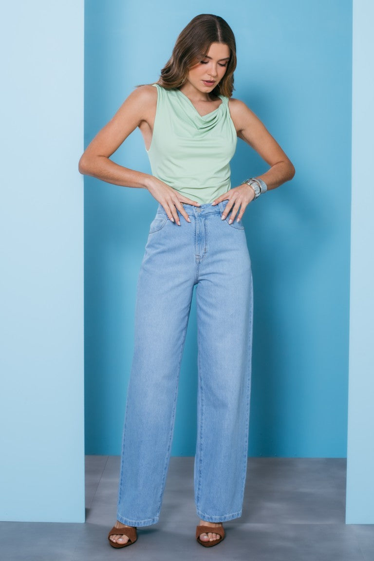 Calça Feminina SKENN ref. JEANS CLARA - VintedoisK Imagem principal do produto