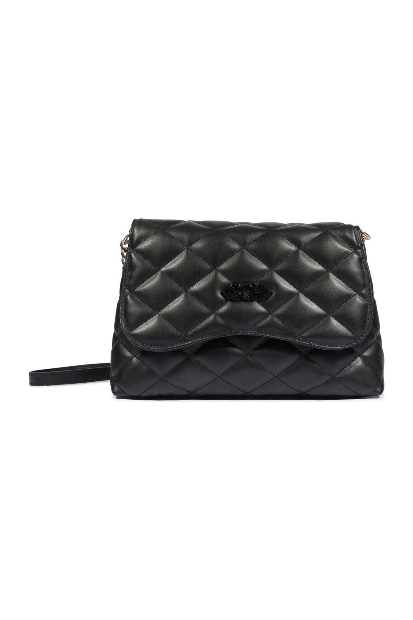 Bolsa crossbody matelassê preta Schutz frente feminina Imagem principal do produto