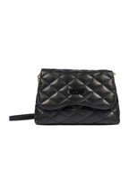 Bolsa crossbody matelassê preta Schutz frente feminina