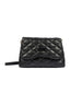 Bolsa crossbody matelassê preta Schutz frente feminina