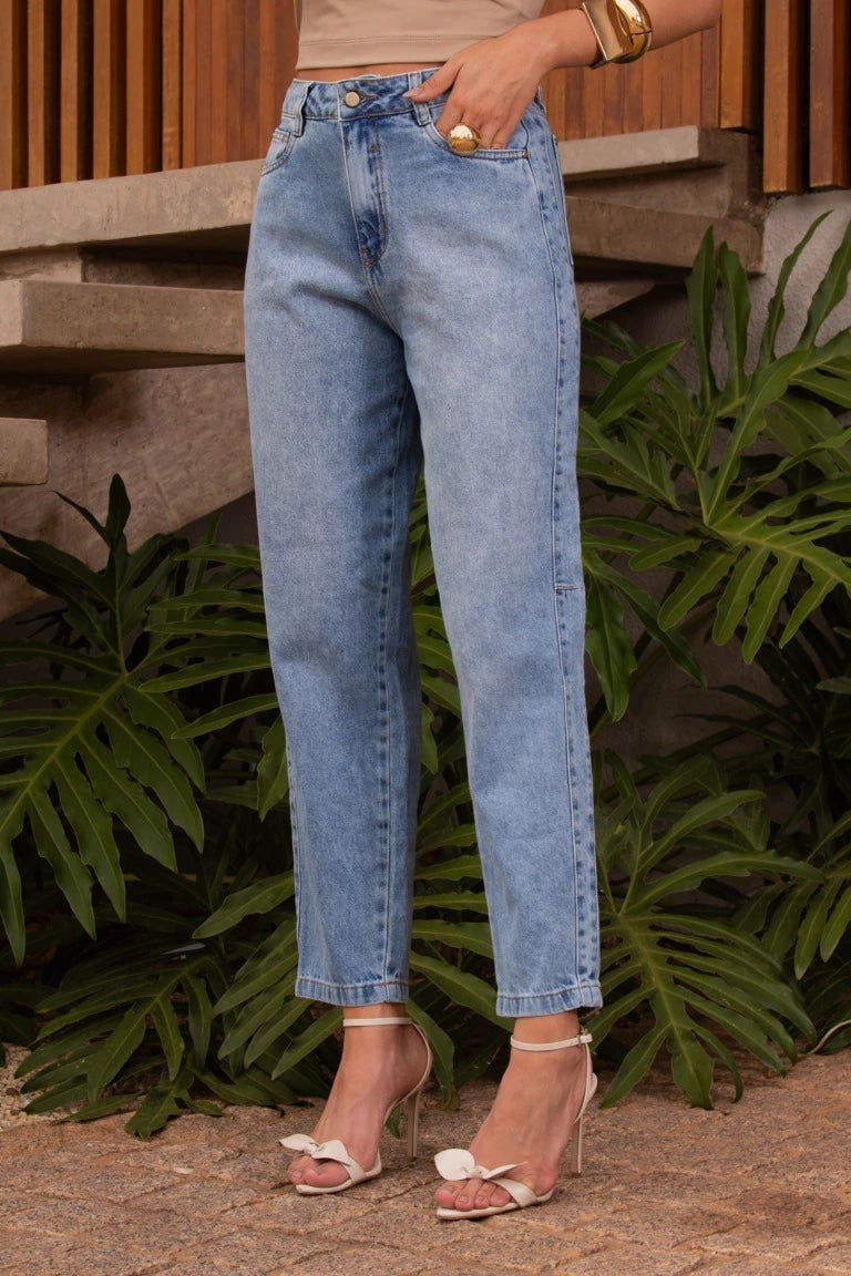 Calça Feminina SKENN ref. JEANS MOM - VintedoisK Imagem principal do produto