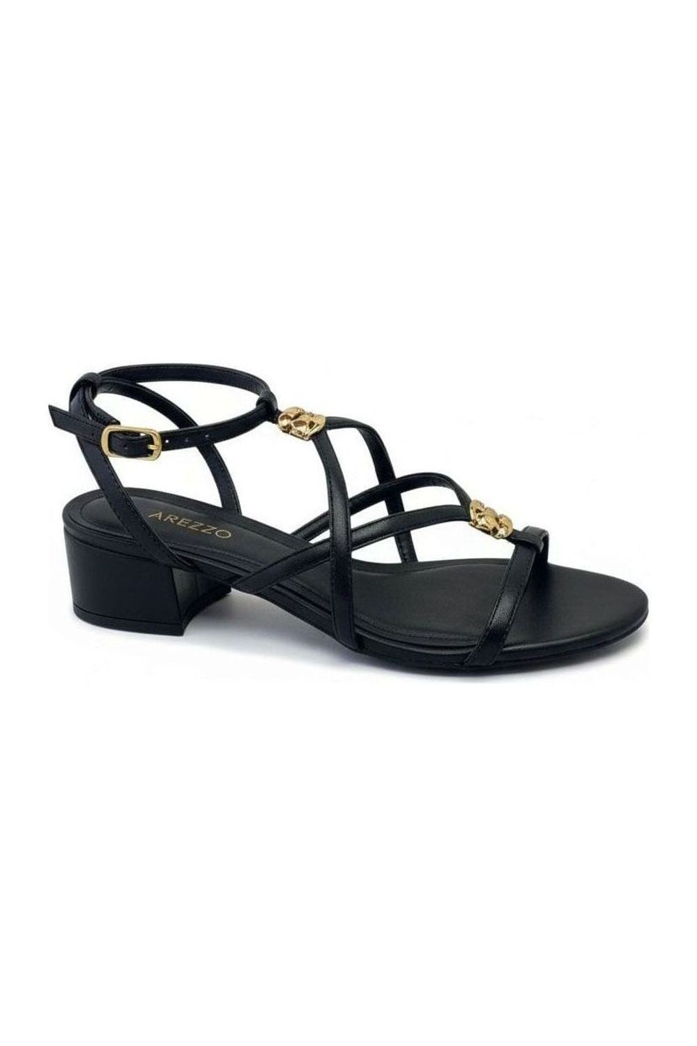 Sandália Feminina AREZZO ref. PRETA SALTO - VintedoisK Imagem principal do produto