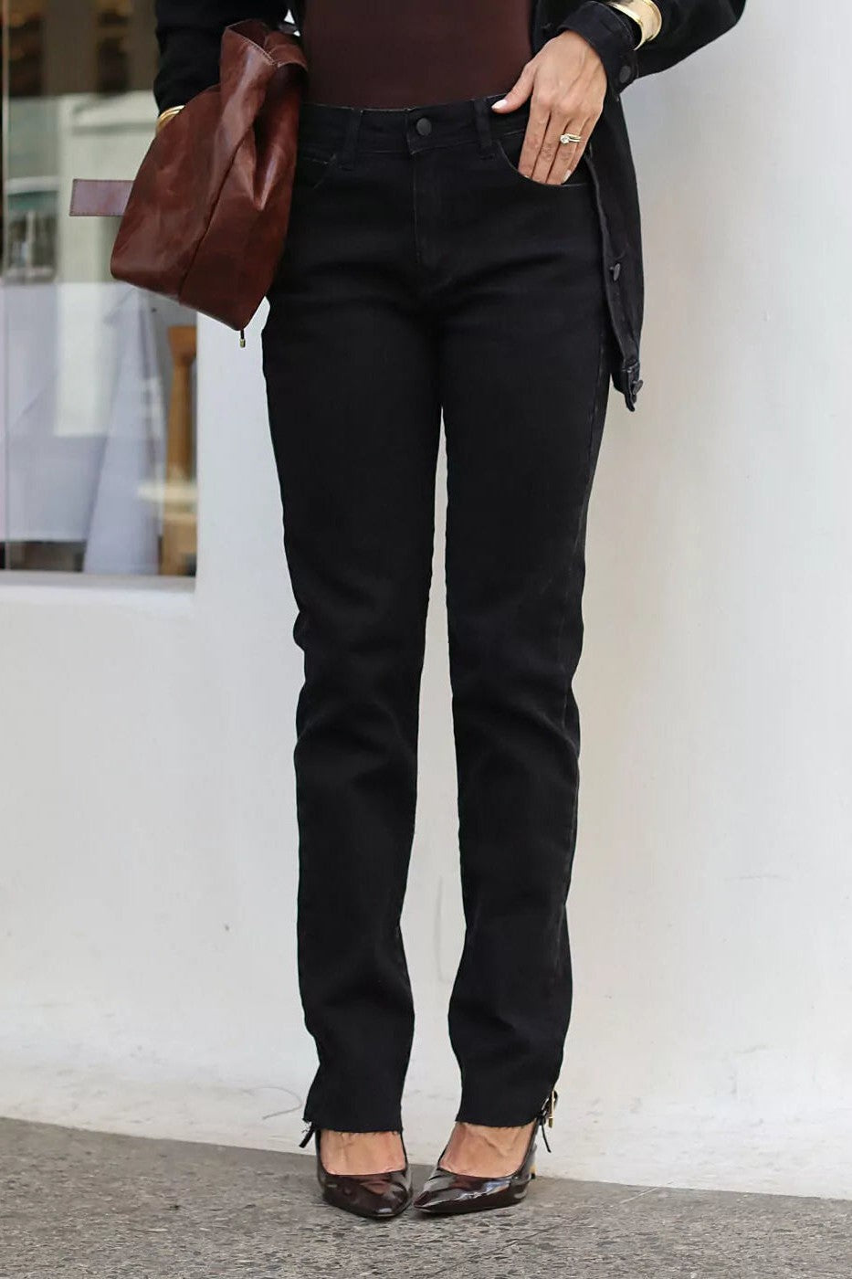 Calça Feminina ALCANCE ref. JEANS MOM - VintedoisK Imagem principal do produto