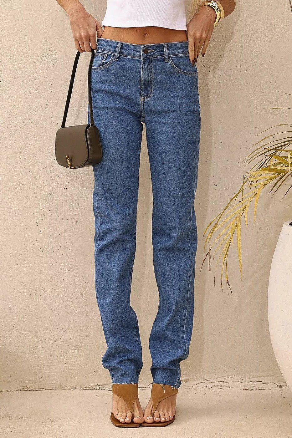 Calça Feminina ALCANCE ref. JEANS COMFORT - VintedoisK Imagem principal do produto