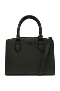 BOLSA TOTE MÉDIA ESSENCIAL COM POUCH PRETA C 50036 0001 0001 ANACAPRI