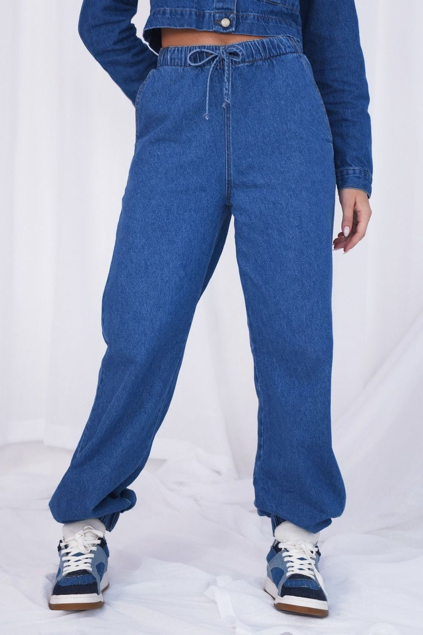Calça Feminina Alcance ref. JEANS PARACHUTE - VintedoisK Imagem principal do produto