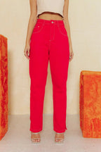 Calça Feminina Alcance ref. JEANS RETA - VintedoisK