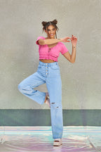 Calça Feminina Alcance ref. JEANS CLARA - VintedoisK