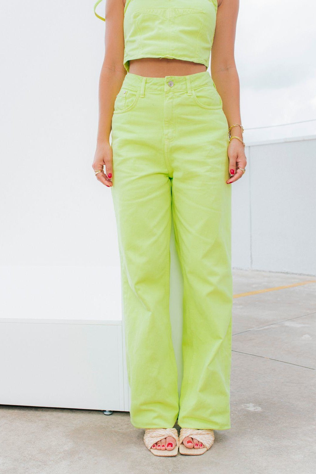 Calça Feminina Alcance ref. JEANS WIDE - VintedoisK