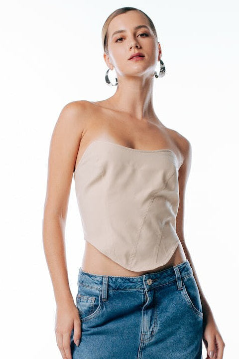 Blusa corselete alfaiataria Berlim 373102 Skenn frontal elegante Imagem principal do produto