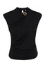 Blusa detalhes begonia Skenn tons rosados, frente feminina